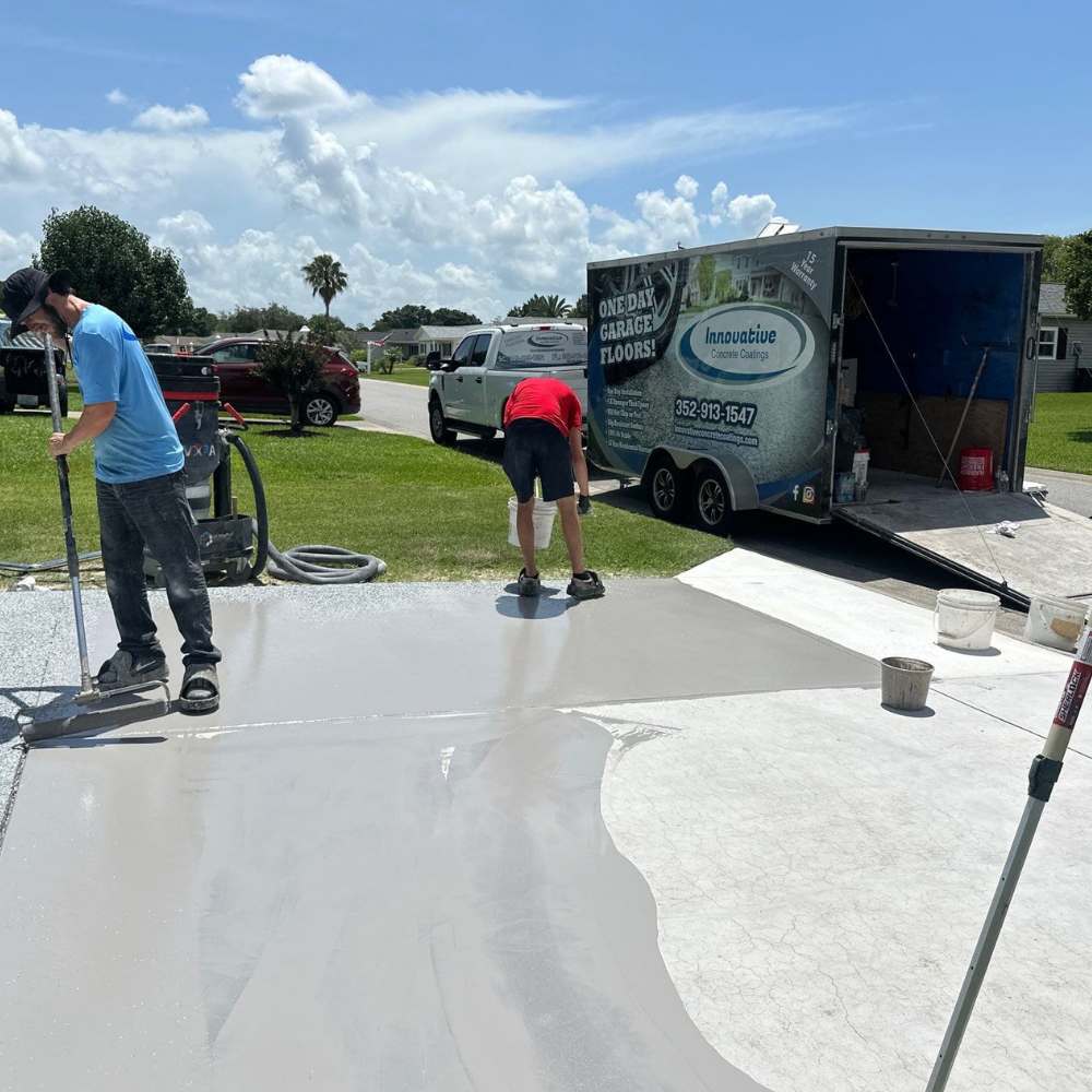 Polyaspartic Driveway Coating | Floortek